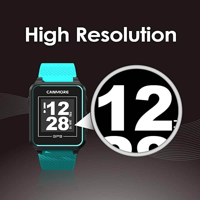 TW353 GPS Golf Watch Essential Golf Course Data and Score Sheet Minimalist amp User Friendly 38000+ Free Courses Worldwide 4ATM Waterproof 1Year Warranty Turquoise