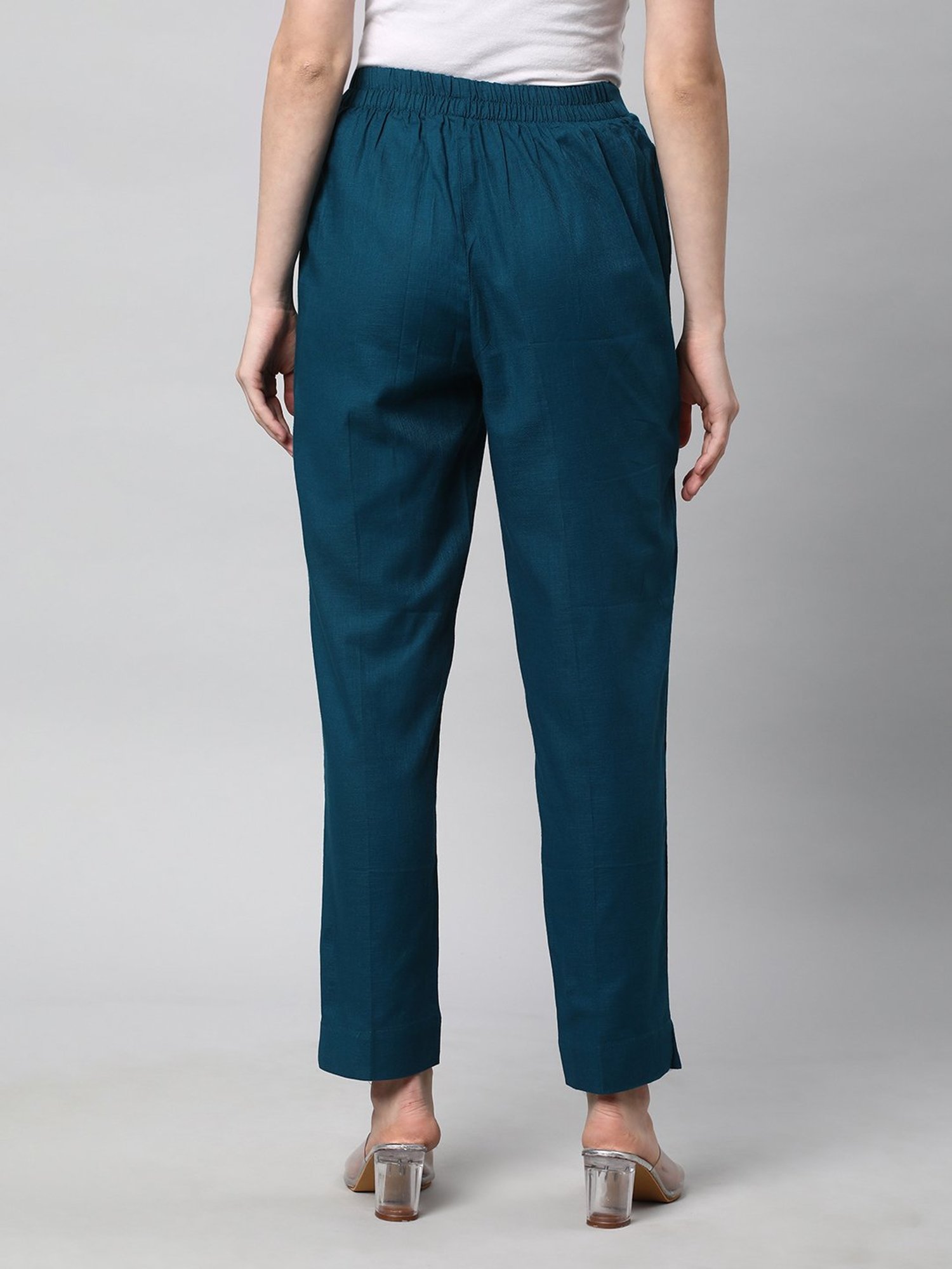 Kami Kubi Teal Linen Pants