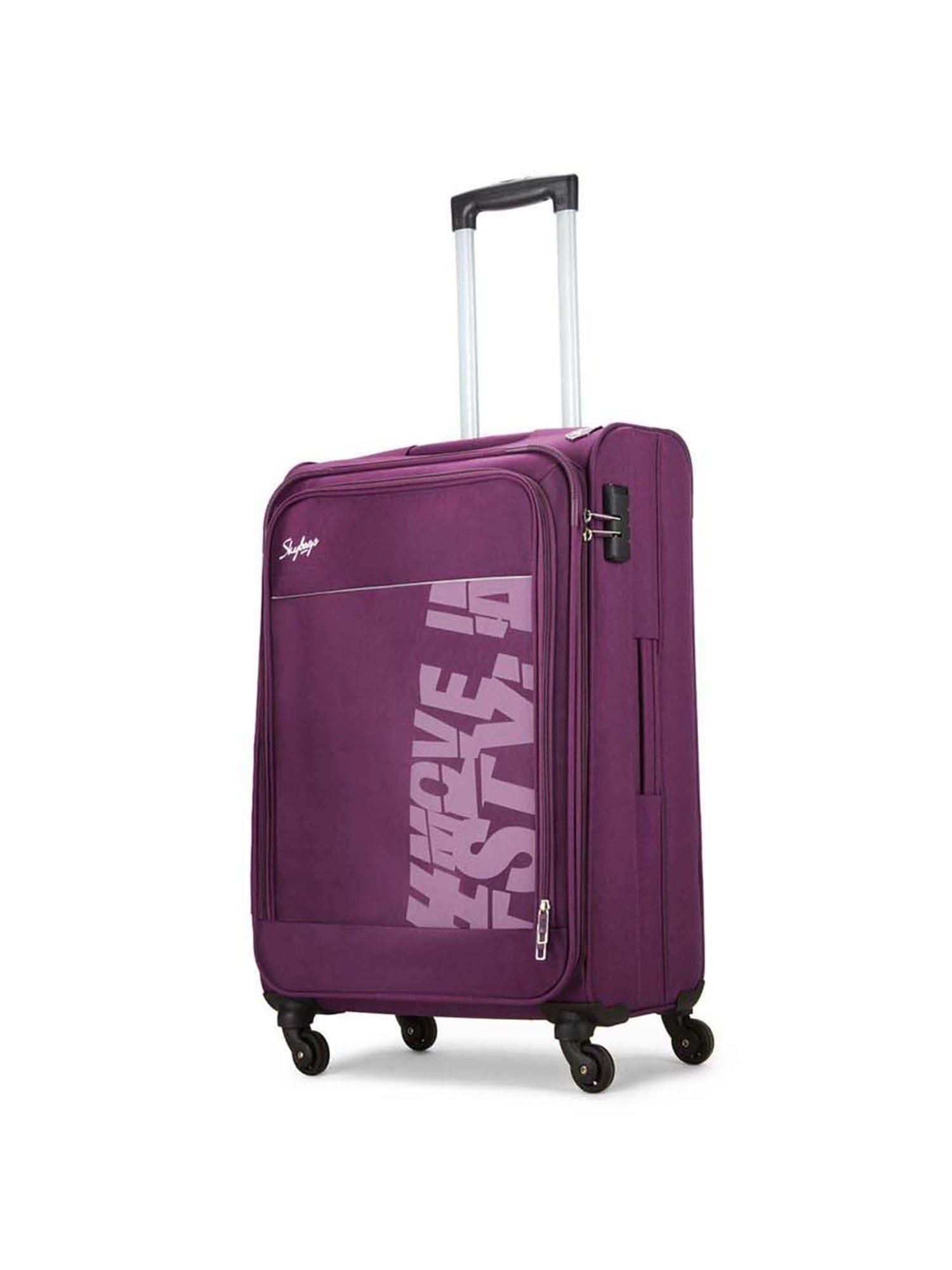Skybags Rhumba Purple Solid Soft Medium Trolley Bag - 43 cm