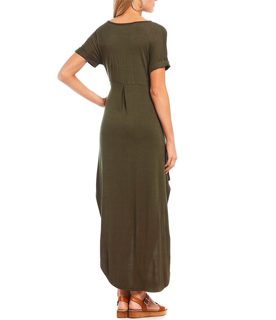 Stilletto's Oversized T-Shirt V-Neck Maxi Dress