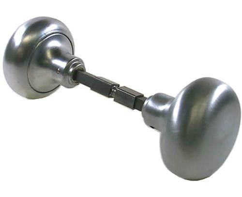 Progressive 2600LP/26D Satin Chrome 26D 2-1/4" Solid Brass Door Knob Set With Spindle For Lockwood Surface Mount Mortise Lockset & More