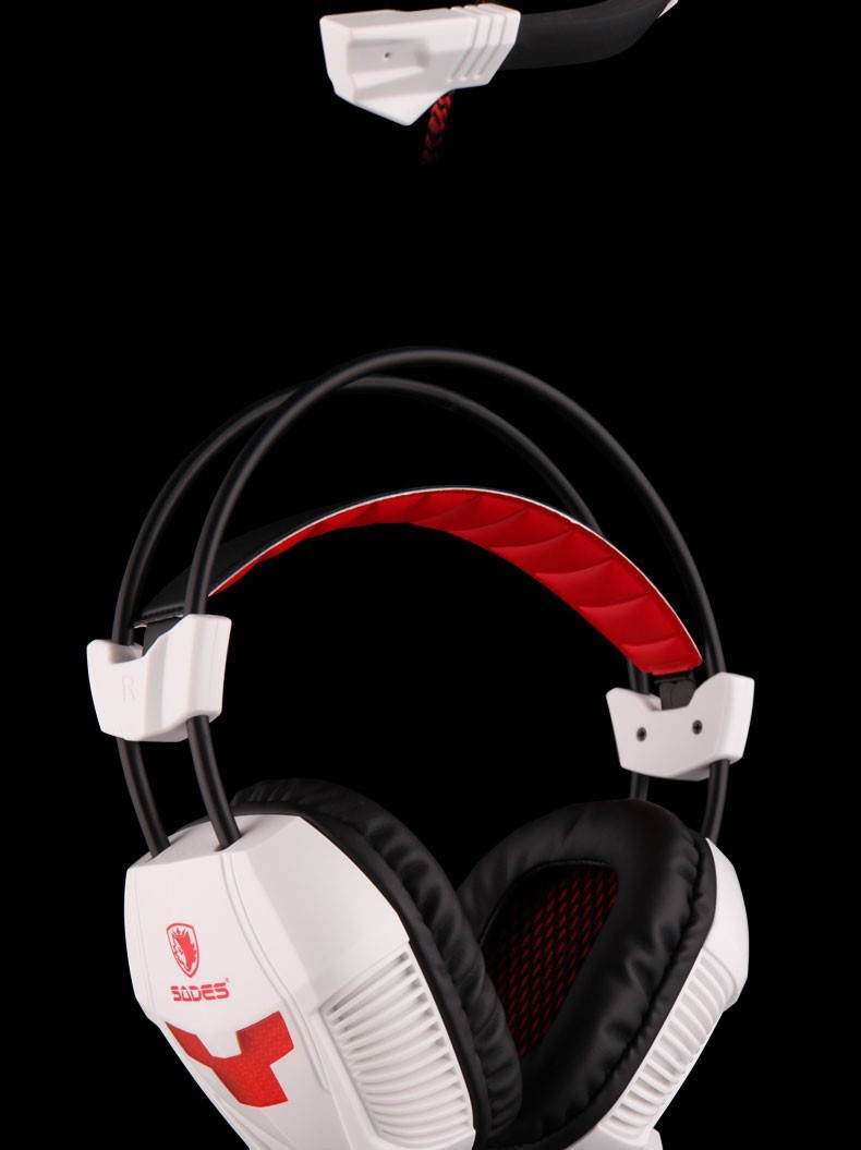 SADES A30 USB Gaming Headphone Headset Stereo 7.1 Surround with Mic for PC Computer Laptop Game