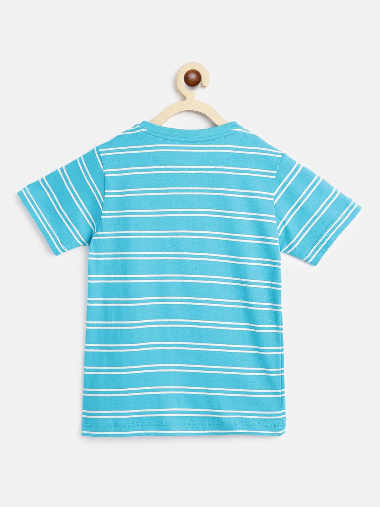 Campana Kids Turquoise Striped T-Shirt