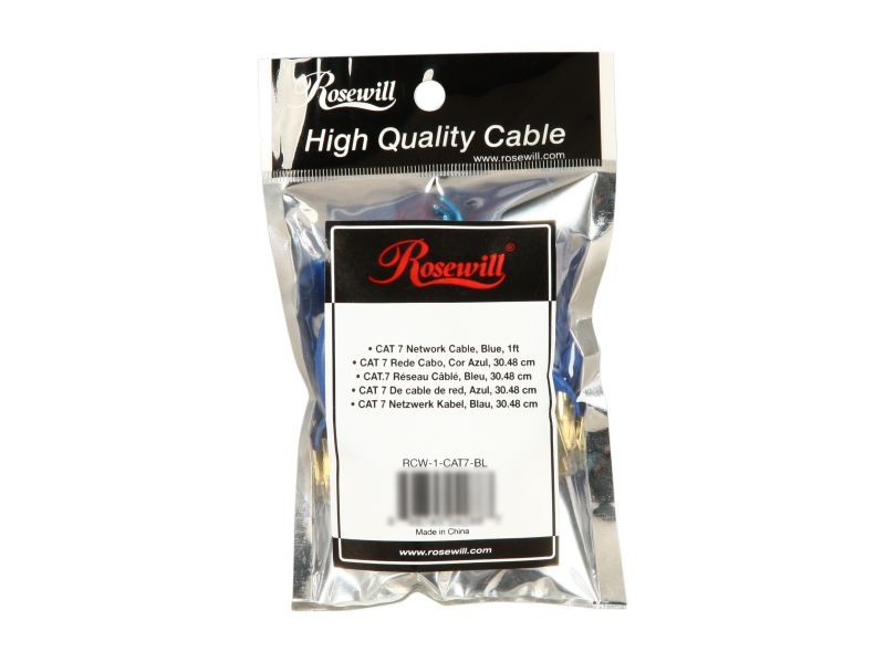 Rosewill RCW-10-CAT7-BL 10 ft. Twisted Pair (S/STP) Networking Cable