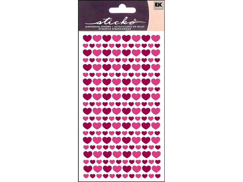 Sticko Paper & Glitter Valentine Stickers-Glitter Hearts