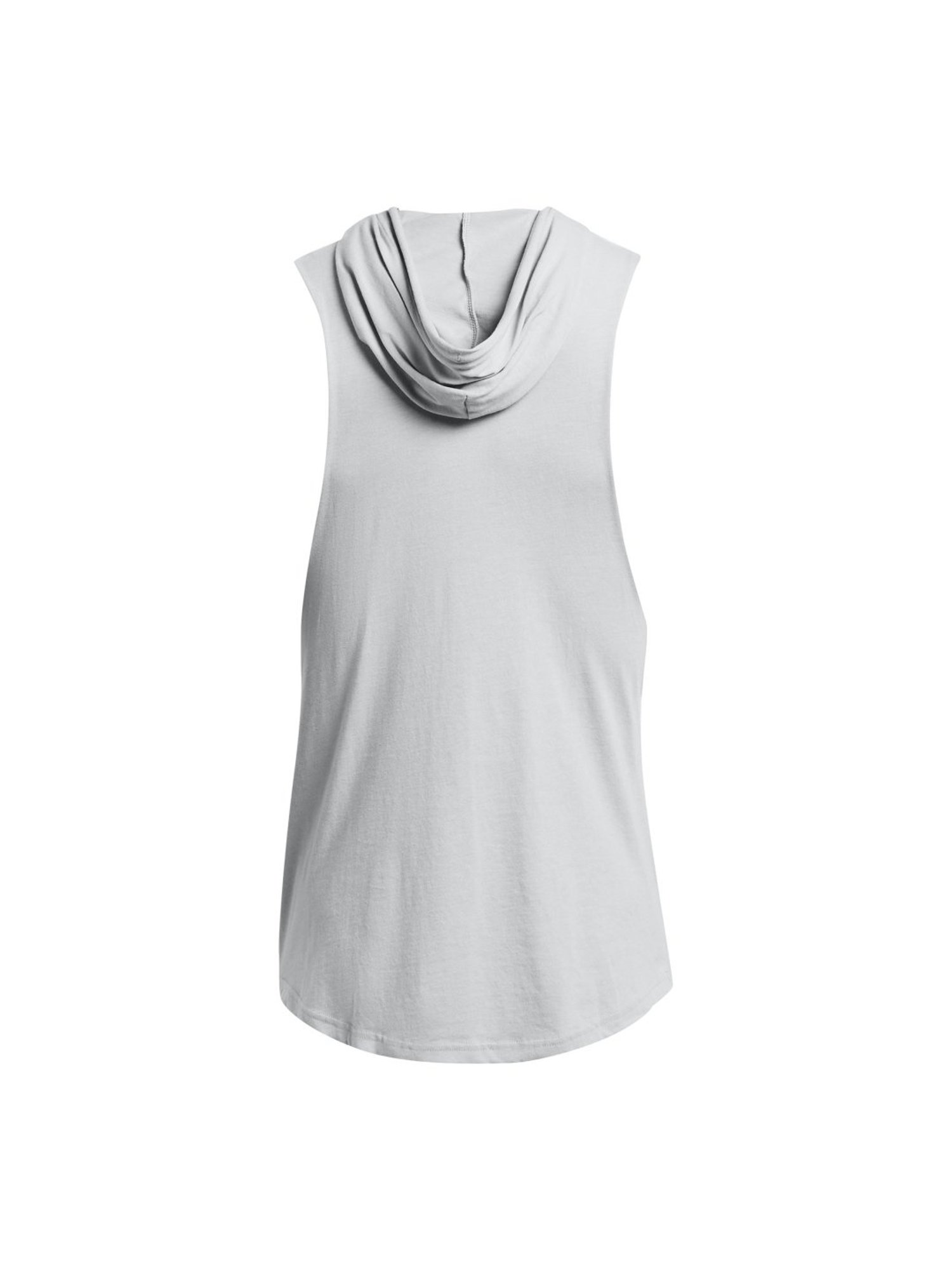 Under Armour Grey Cotton Slim Fit Printed Tank Tee