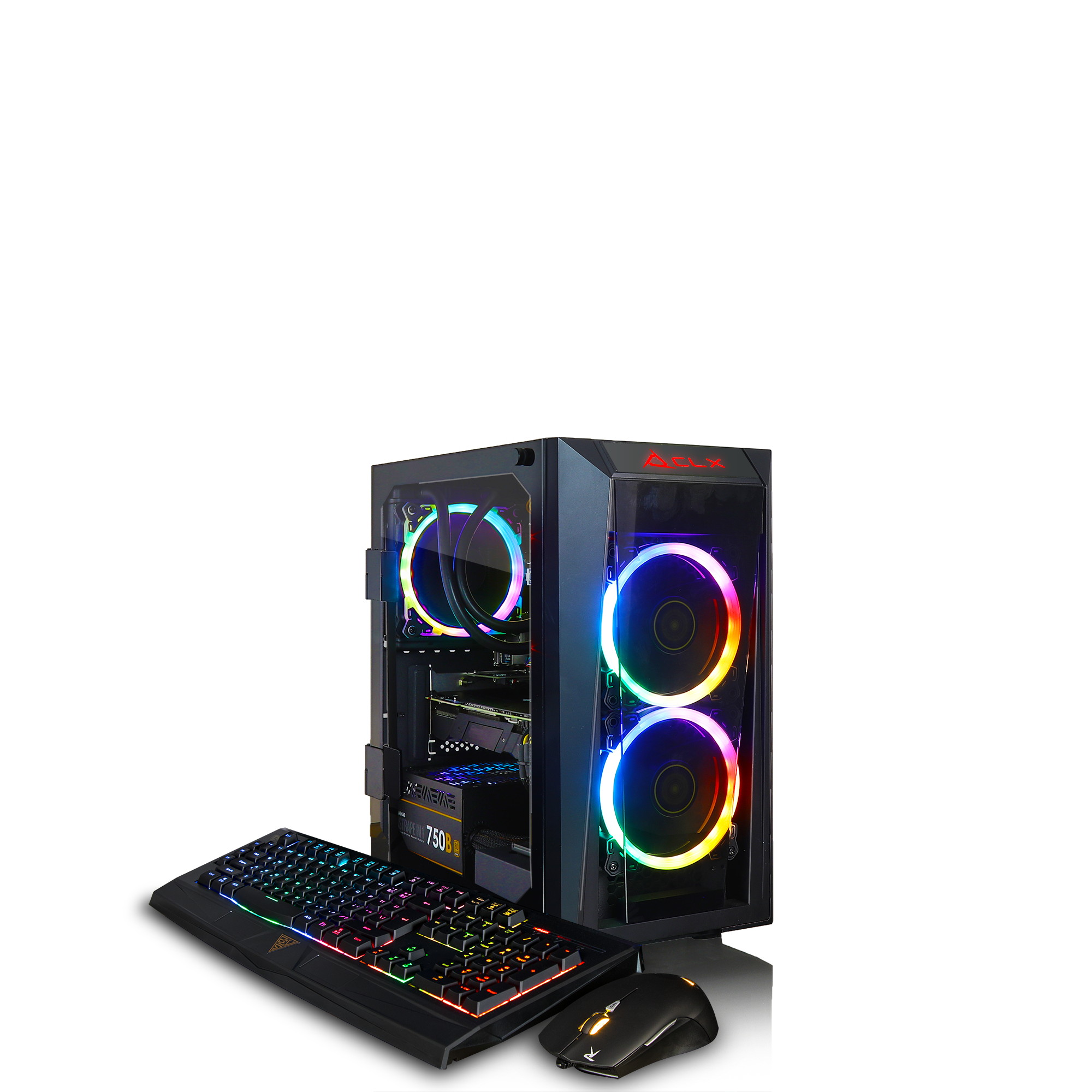 CLX SET Intel Core i7 9700K 3.6GHz, 16GB DDR4 Memory, NVIDIA GeForce RTX 2080 8GB, 480GB SSD +  2TB HDD, WiFi, Win 10 Home 64-bit