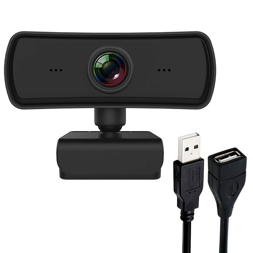 1440P Webcam USB2.0 Autofocus Video Webcam with Noise-reduction Microphone for PC/Laptop with 3M Extension Cable