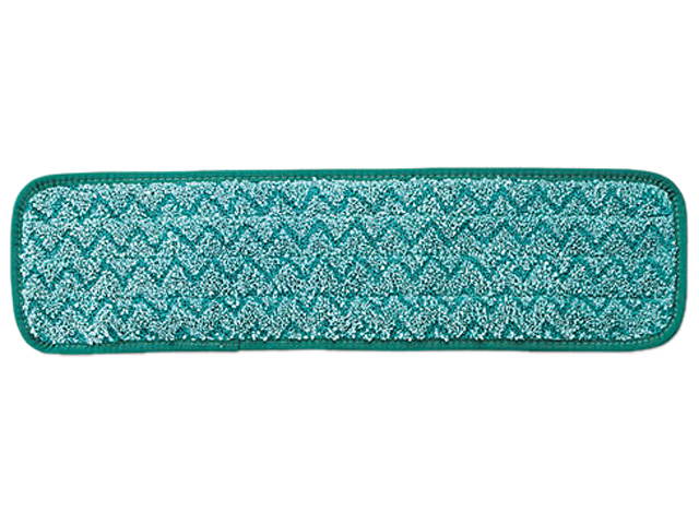 Rubbermaid Q41200GR Hygen 18" Microfiber Dust Pads, Green - 1 Case (12 Units) RCPQ41200GR