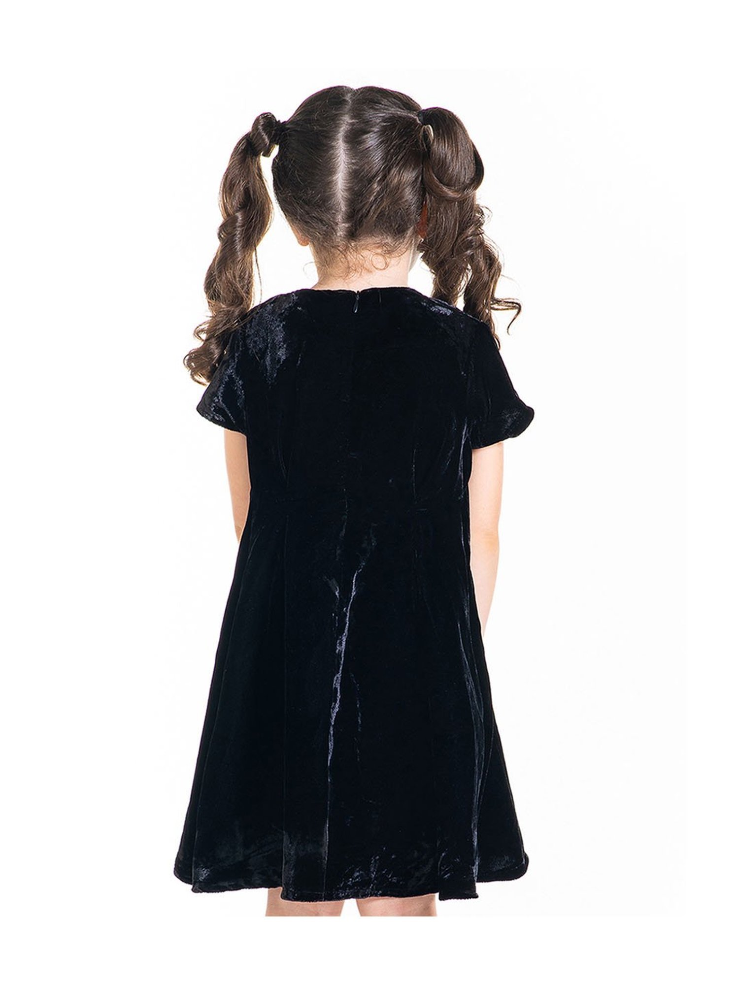 Cherry Crumble By Nitt Hyman Kids Black Embellished Dress