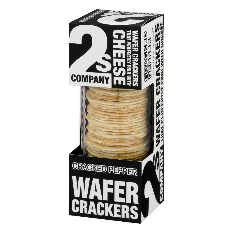 2's Company Cracked Pepper Waffer Crackers - 3.5oz