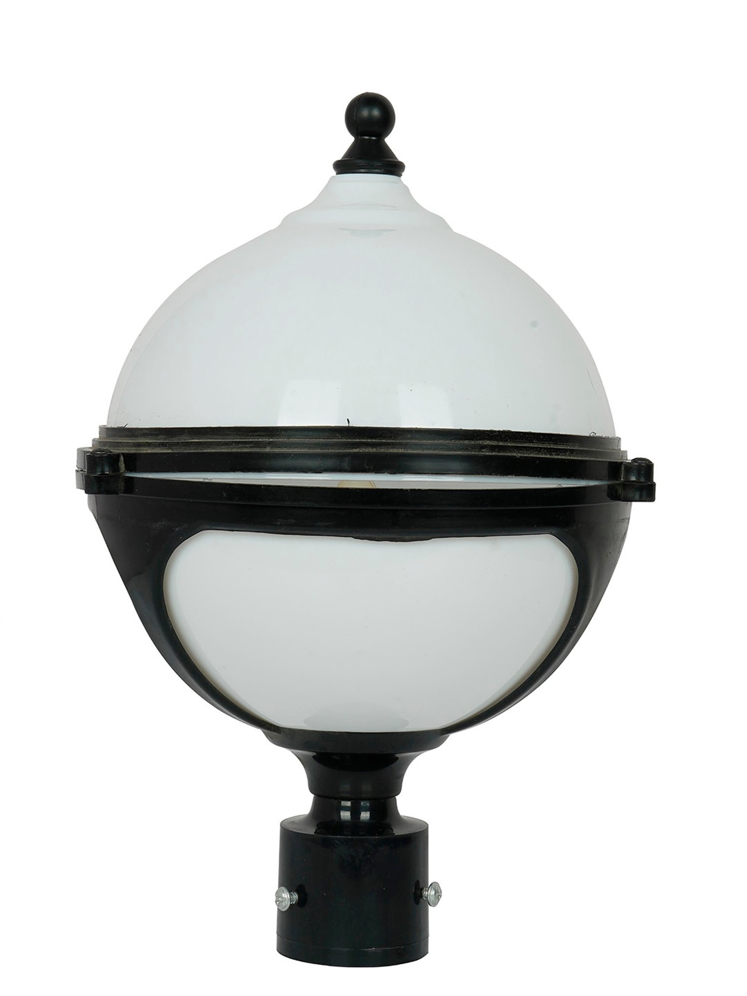 FOS LIGHTING Durable & Easy Care Black Acrylic Globe Gate Light