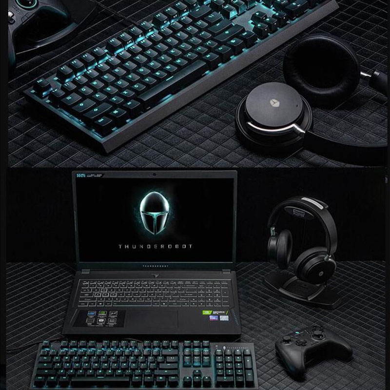 ThundeRobot Mechanical Cherry MX Gaming Keyboard, Programmable Red Switch Wired Keyboard for Gaming with 104 Keys Full Anti-ghosting Keyboard for Windows/iOS, Ideal for Game or Work (Red Switch)