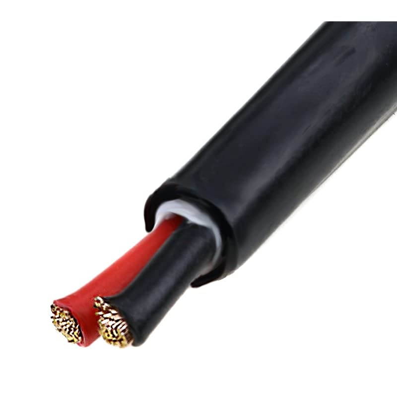 14 AWG 10Feet Direct Burial Speaker and Lighting Wire 2 Channel Pure Oxygen Free Copper High Strand Count