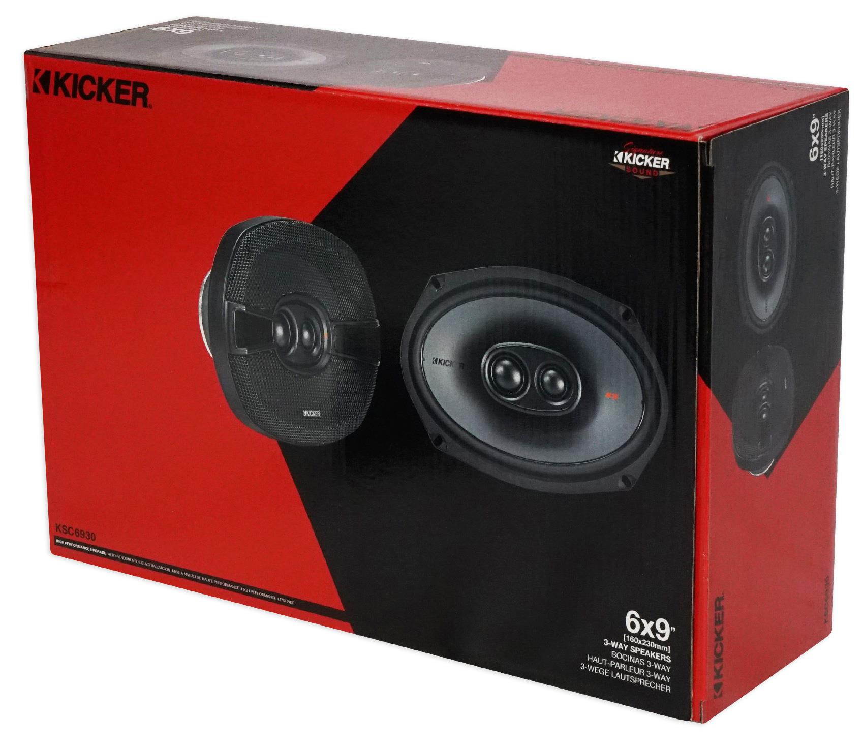 Kicker 44KSC69304 6x9" KS 3-Way Coaxial Speaker System