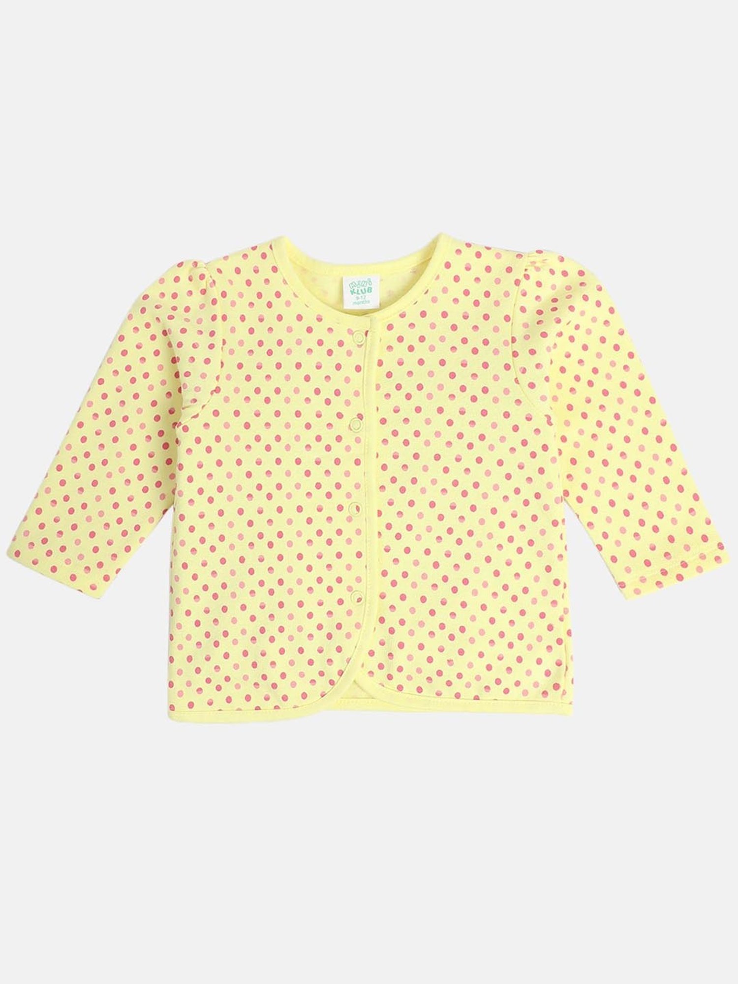 MINIKLUB Girls Multicolor Cotton Printed Full Sleeves Front Open Vest