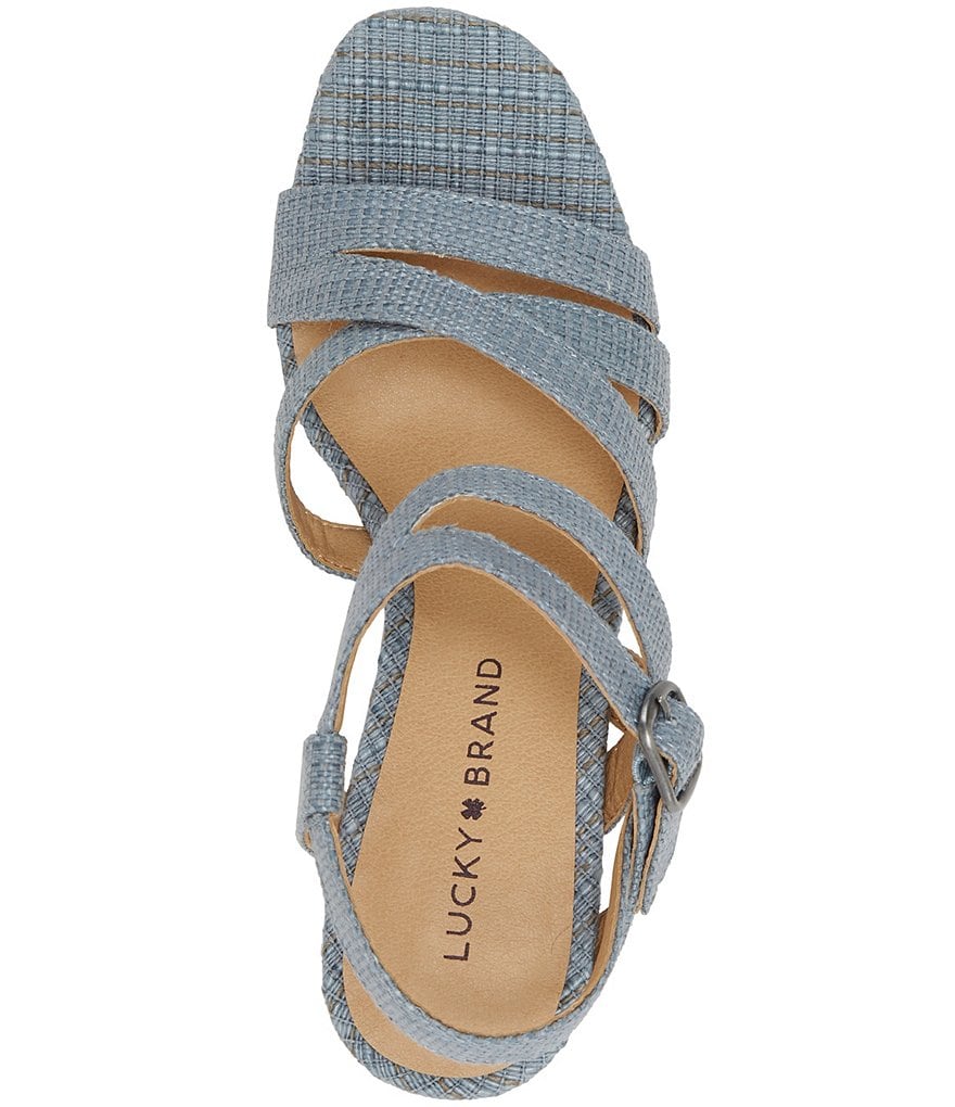 Lucky Brand Carlisha Woven Platform Wedges