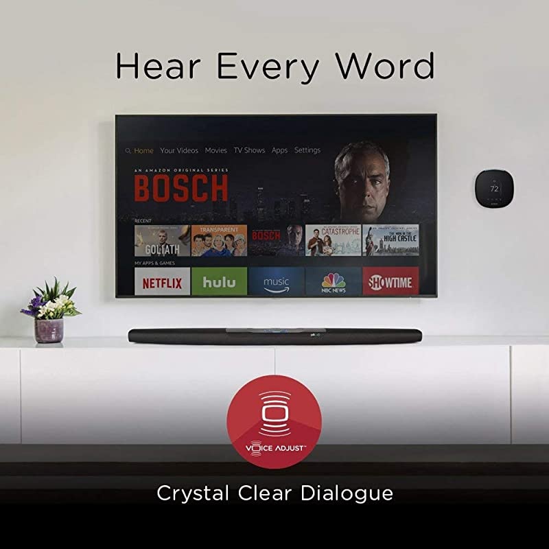 Audio Command Bar 21Channel Soundbar System with  Alexa Black Renewed