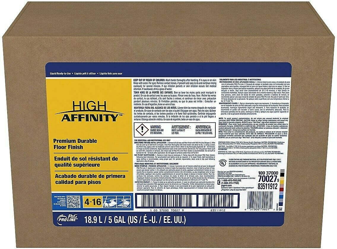Procter & Gamble P&G Pro Line High Affinity Floor Finish, 5 70027