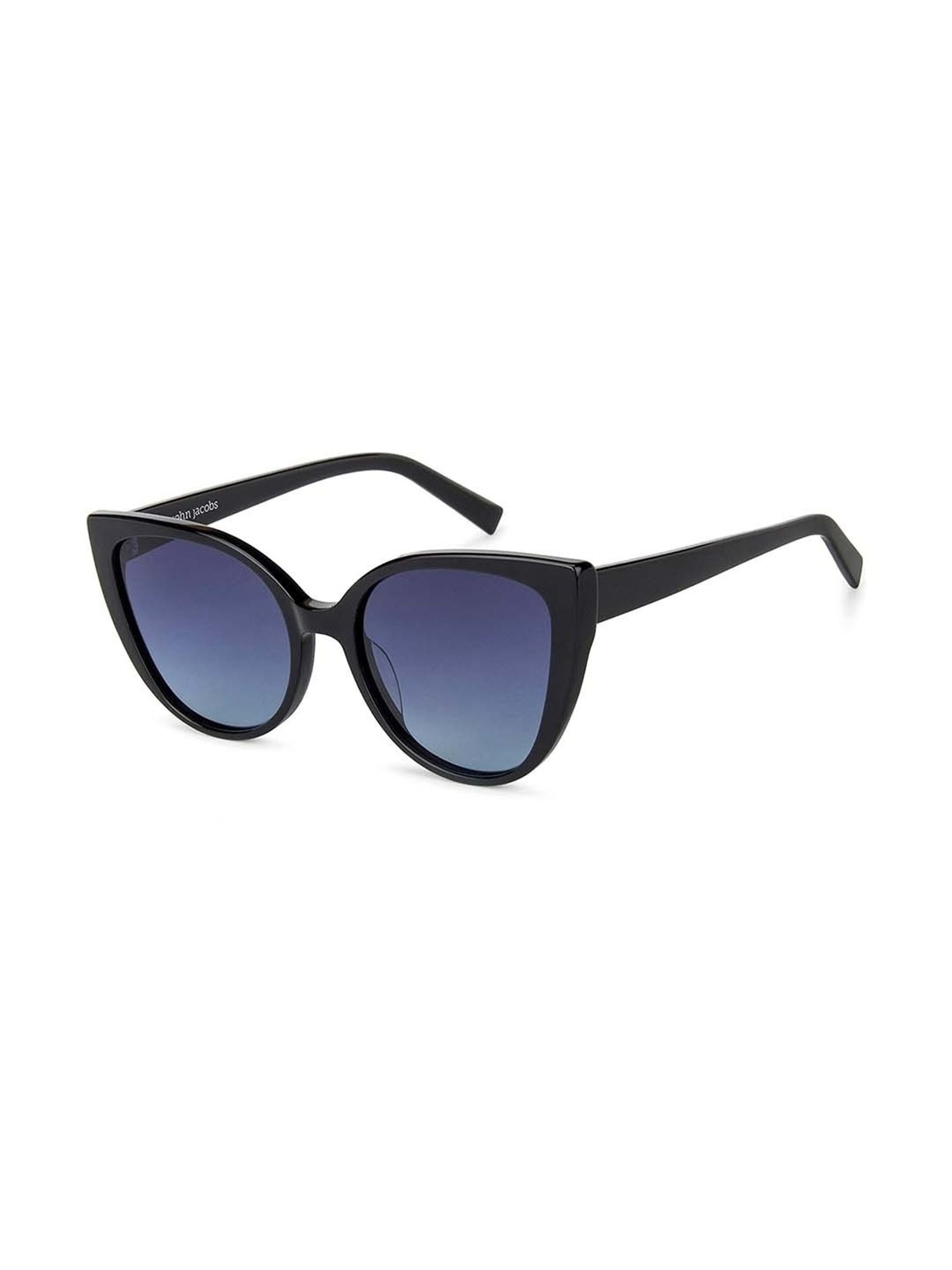 John Jacobs JJ S13028 Grey Polarized Cat Eye Sunglasses