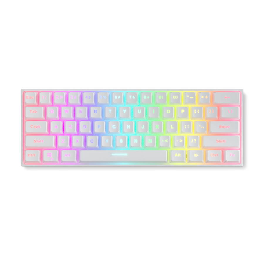 DIERYA x KEMOVE PBT Double Shot Pudding Keycaps, 104 Keys Mechanical Keycaps Set - OEM Profile - Compatible with 60% TKL Full-Size Stand US Layout Mechanical Gaming Keyboard