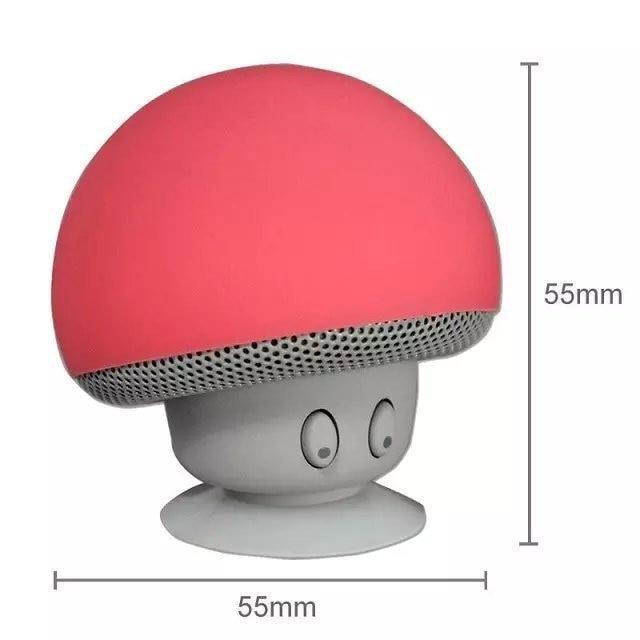 Mini Speaker Bluetooth Mushroom Shape Loudspeaker Super Bass Stereo Subwoofer Music Player-Pink