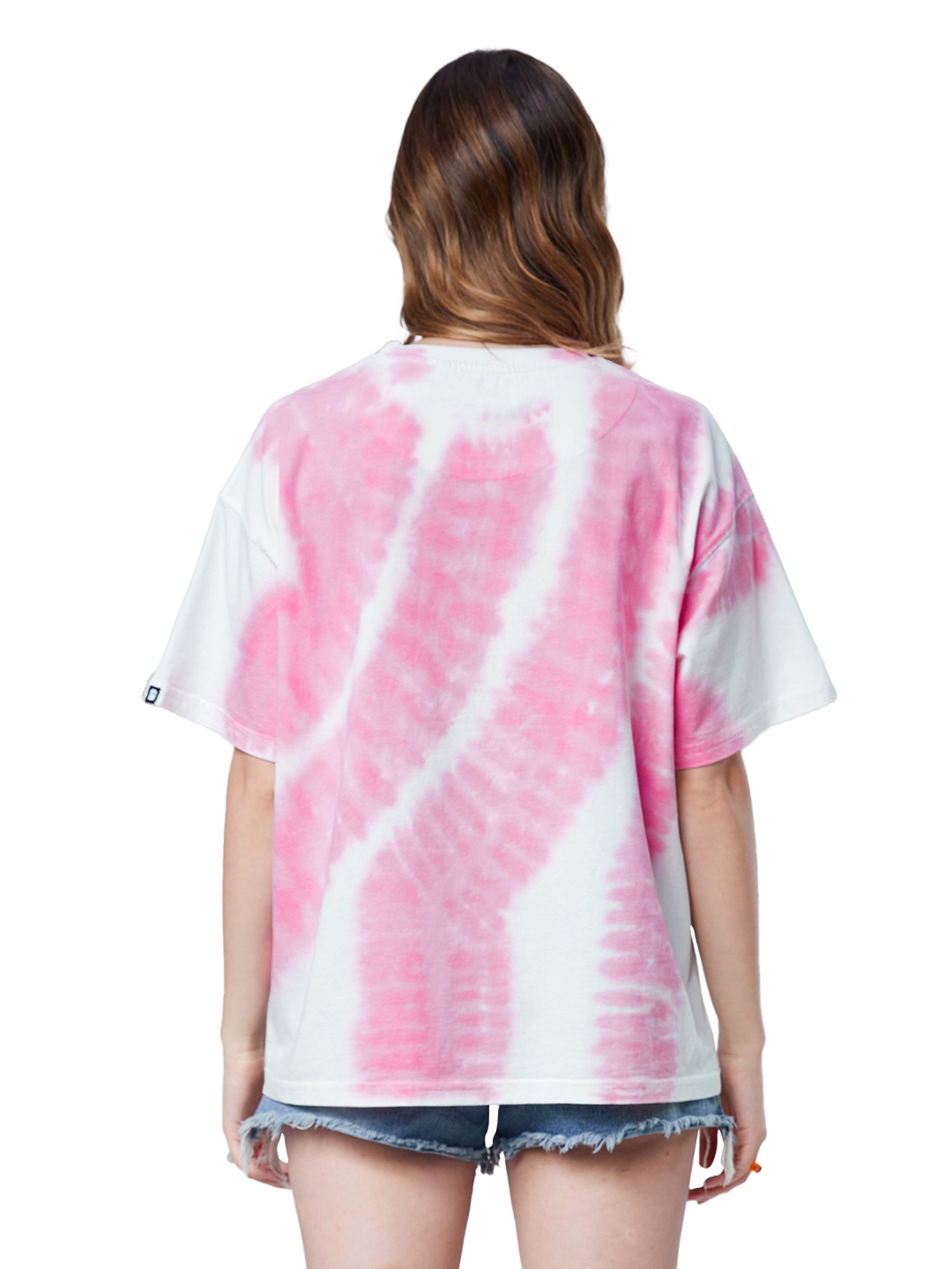 The Souled Store White & Pink Peanuts: Good Times Printed Oversized T-Shirt