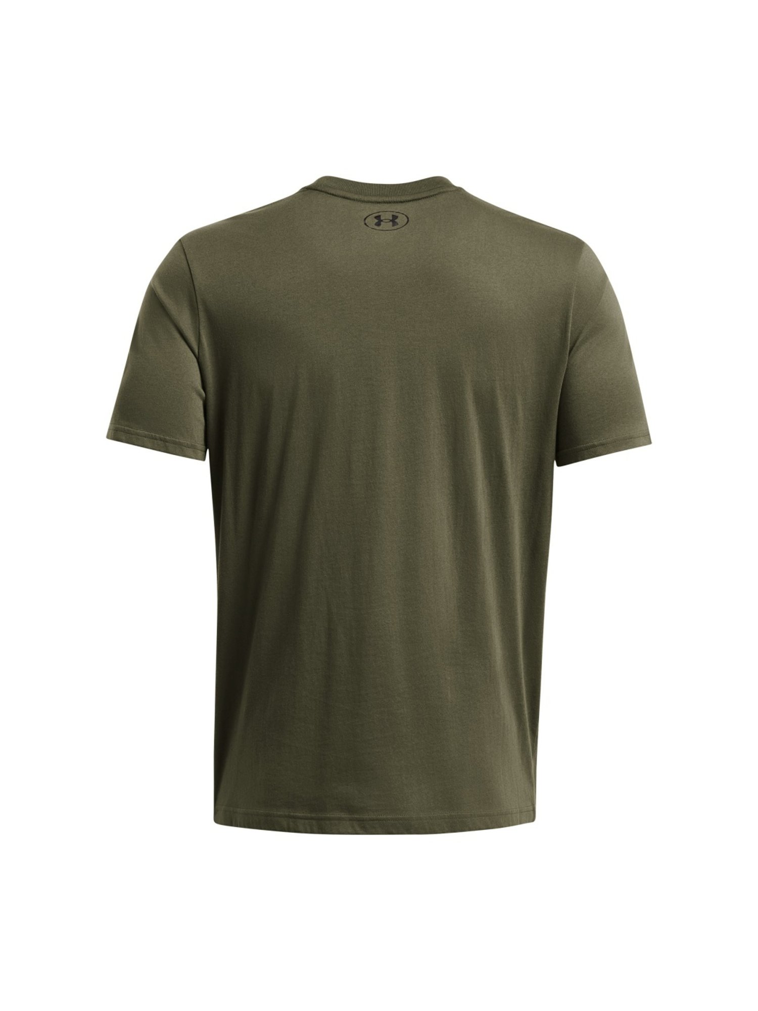 Under Armour Green Cotton Slim Fit Printed T-Shirt