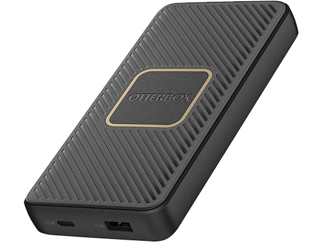 OtterBox Black 10000 mAh Fast Charge Qi Wireless Power Bank USB-A & C PD 18W+10W 78-52566