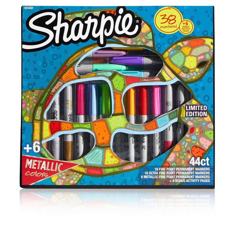 38ct Sharpie Permanent Marker Set with 6 Bonus Activity Pages