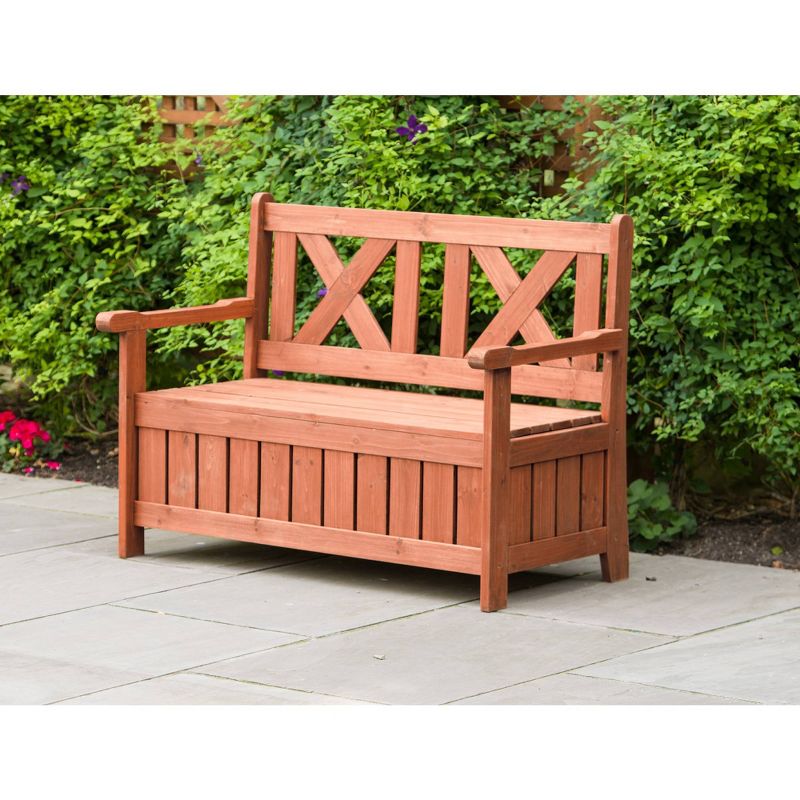 Bench With Storage - Brown - Leisure Season