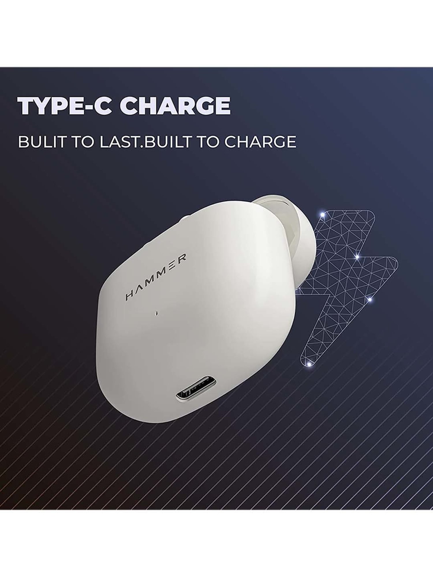 Hammer KO Pro Bluetooth Earbuds (White)