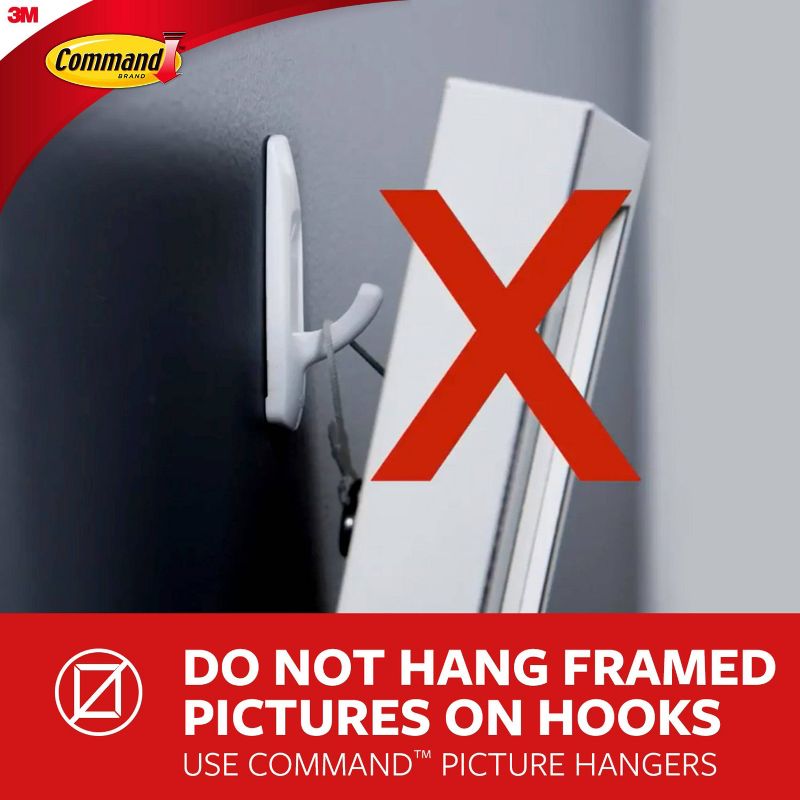 Command 2 Hangers/4 Strips per pk Spray Bottle Hangers White