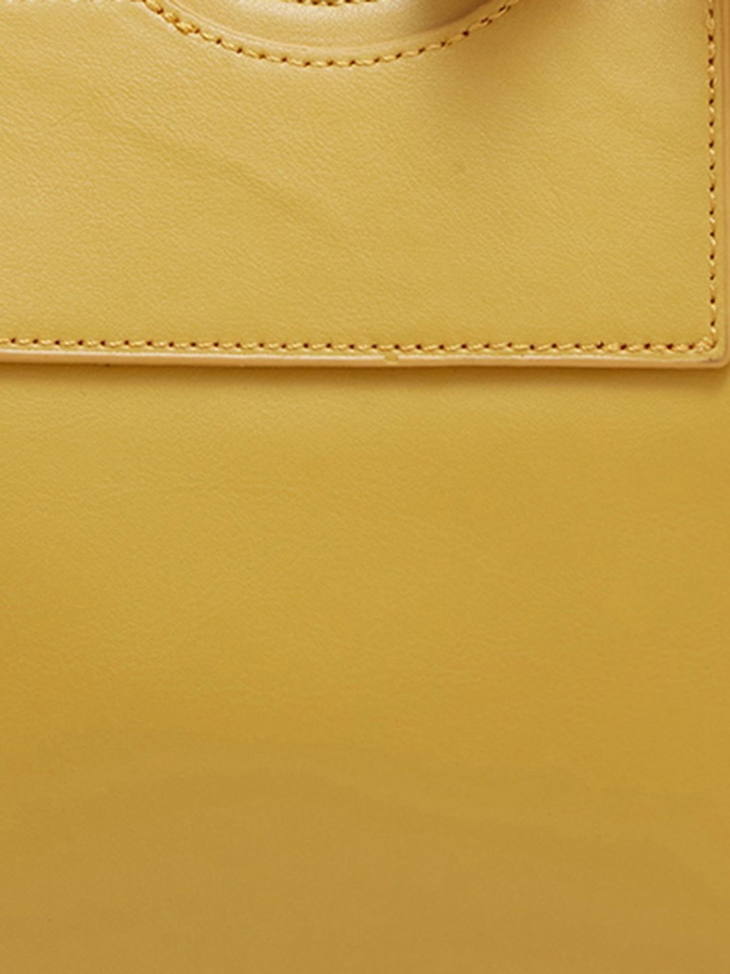 Globus Mustard Solid Medium Handbag