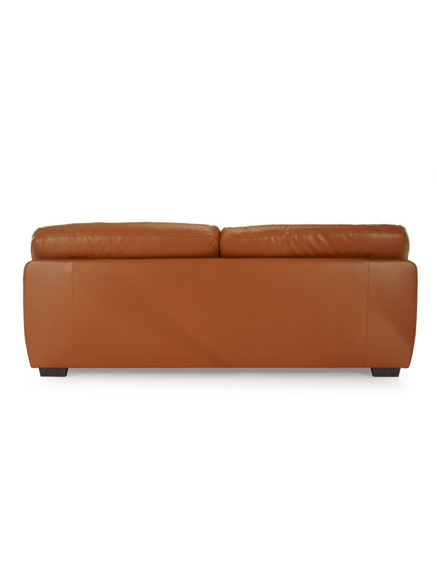 Durian Hensley Contemporary Tan Brown Leather 3 Seater Sofa
