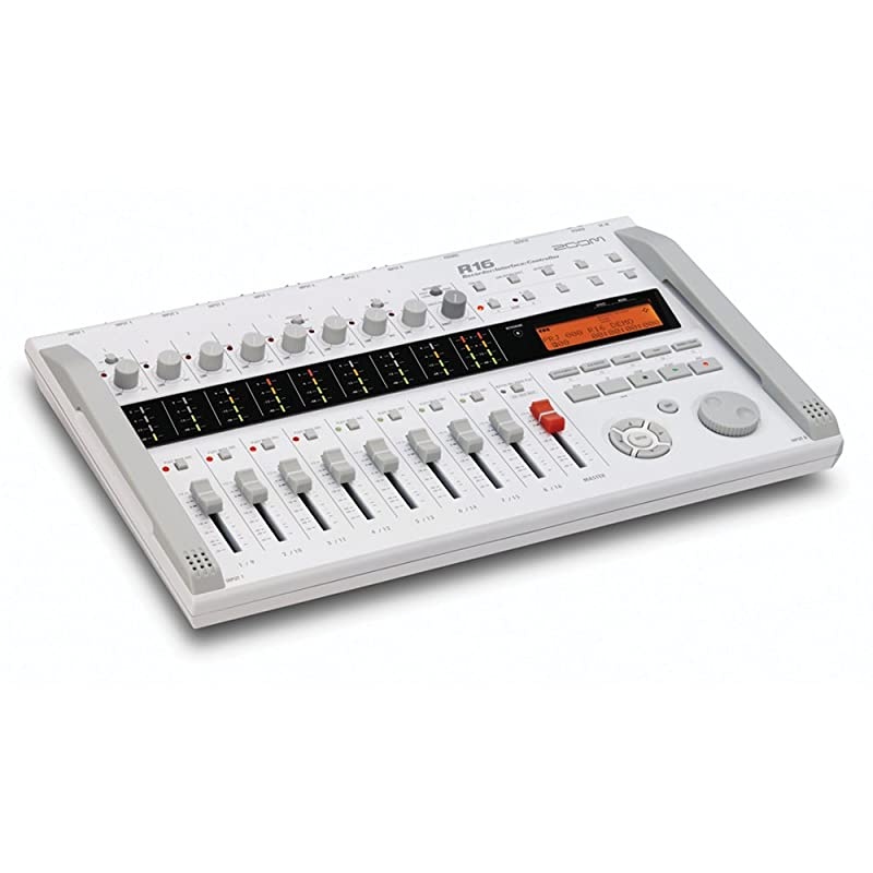R16 Multi-Track Tabletop Recorder, Interface, Controller, 8 XLR Combo Inputs, 16 Tracks, USB Audio Interface, Built In Stereo Condenser Microphones, 135 Built-In Effects