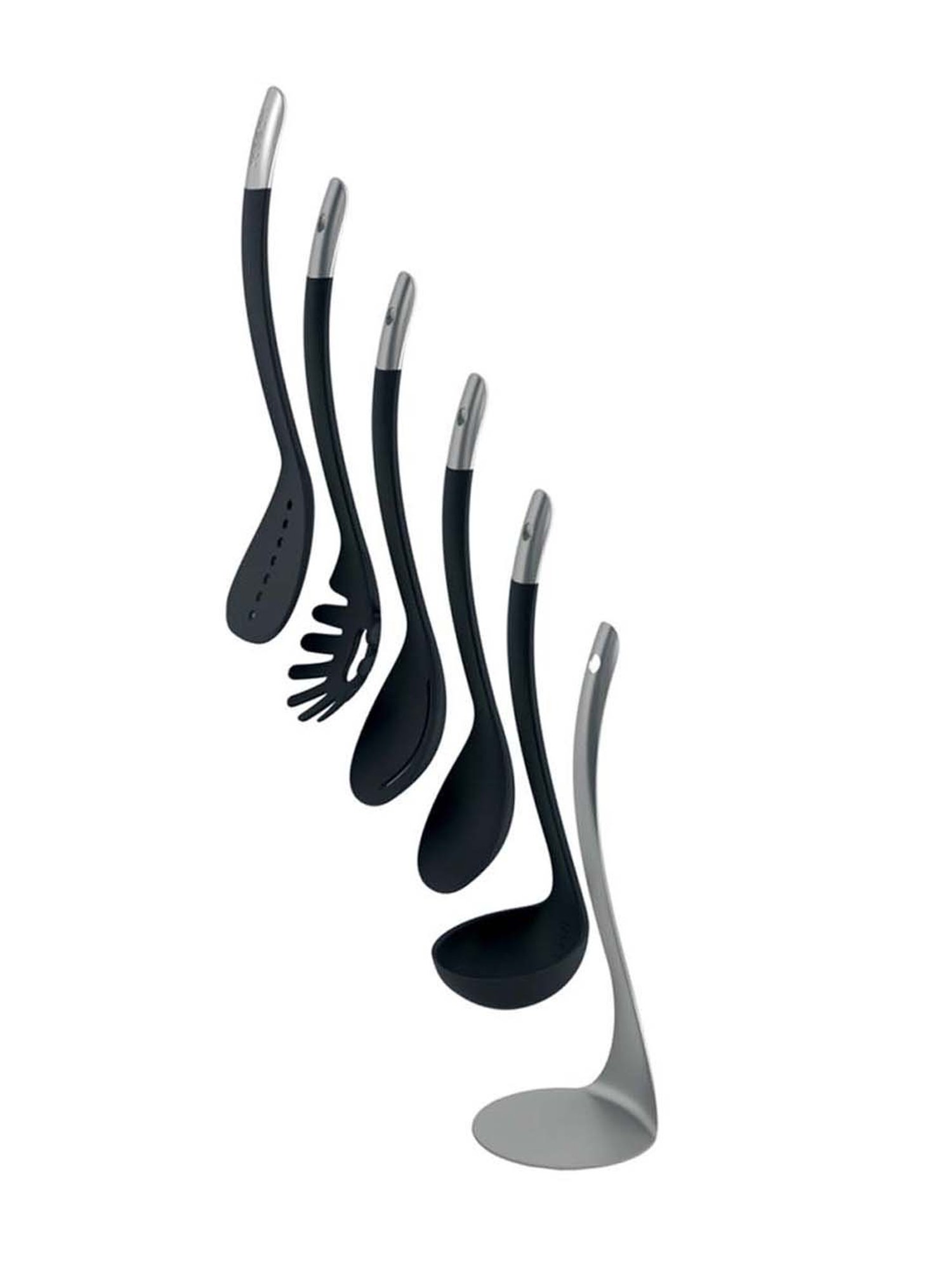 Bergner Black Nylon Soup Ladle - Set of 1