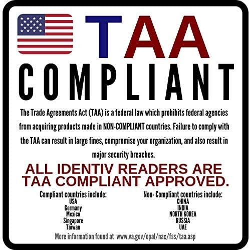 Identiv SCR3310v2.0 USB Smart Card Reader (USB C)