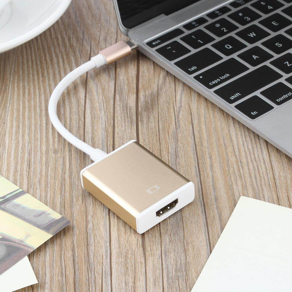 USB 3.1 Type-C-to-HDMI Digital Hub Charger Adapter Converter Aluminium Case