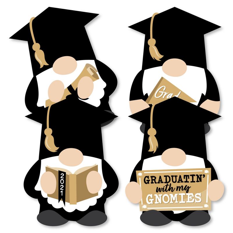 Big Dot of Happiness Grad Gnomes - Decorations DIY 2021 Graduation Party Essentials - Set of 20