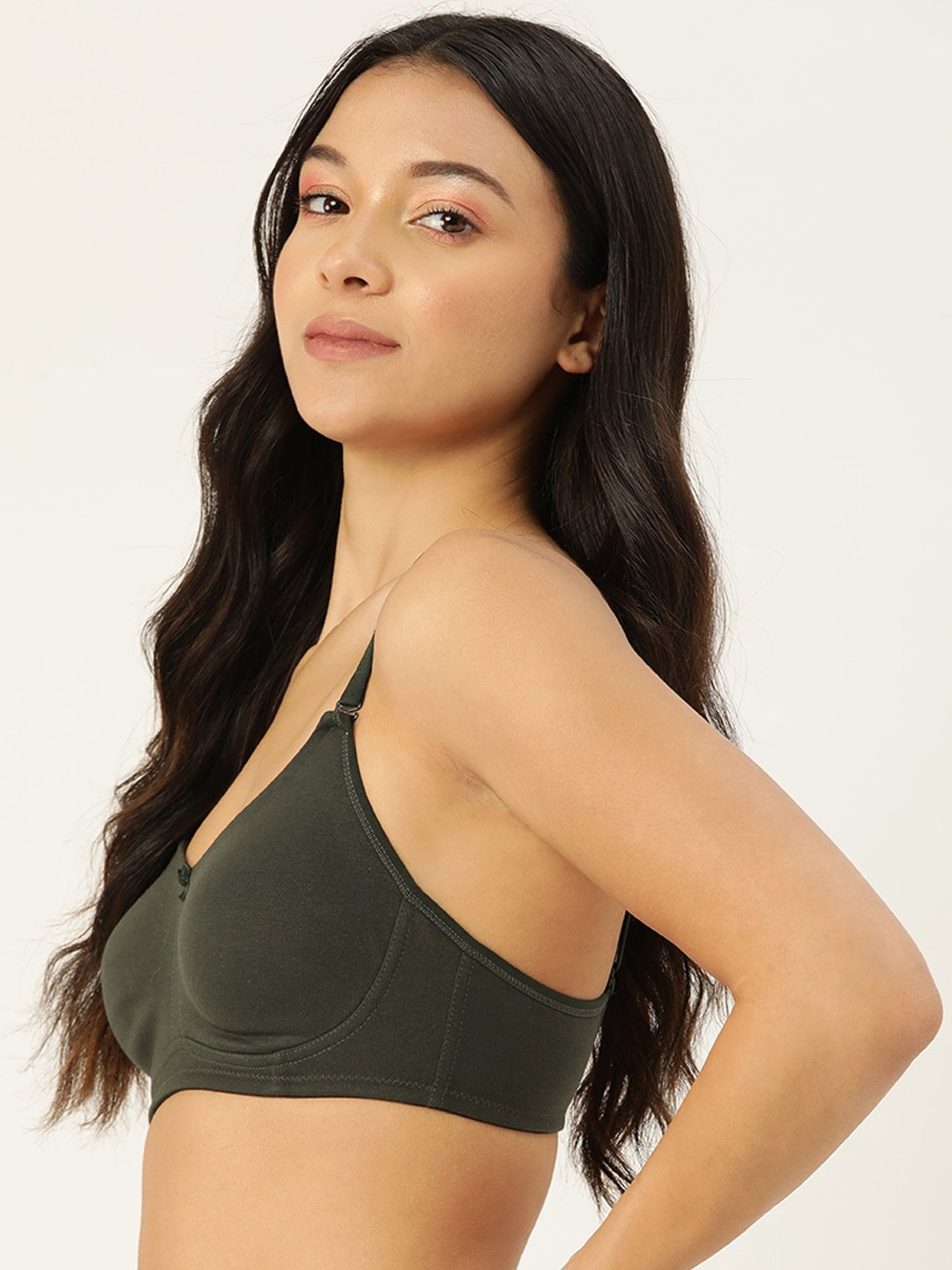 Leading Lady Olive Full Coverage T-Shirt Bra