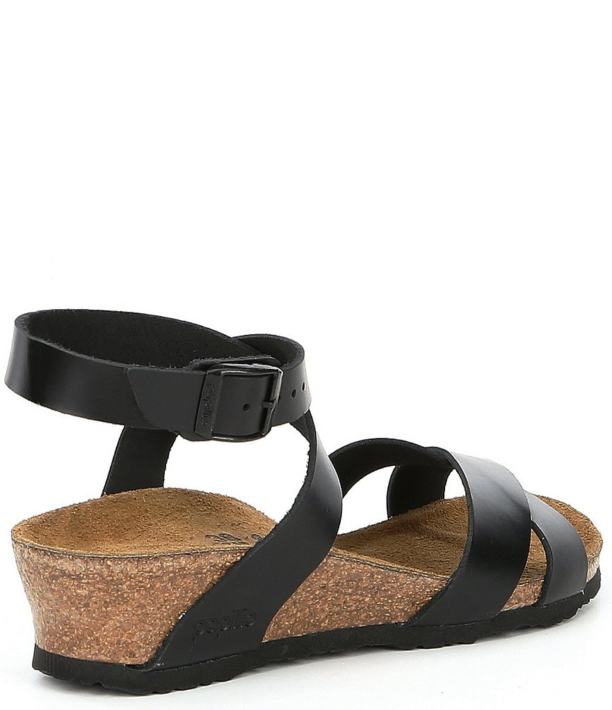 Papillio by Birkenstock Lola Ankle Wrap Strap Wedge Sandals