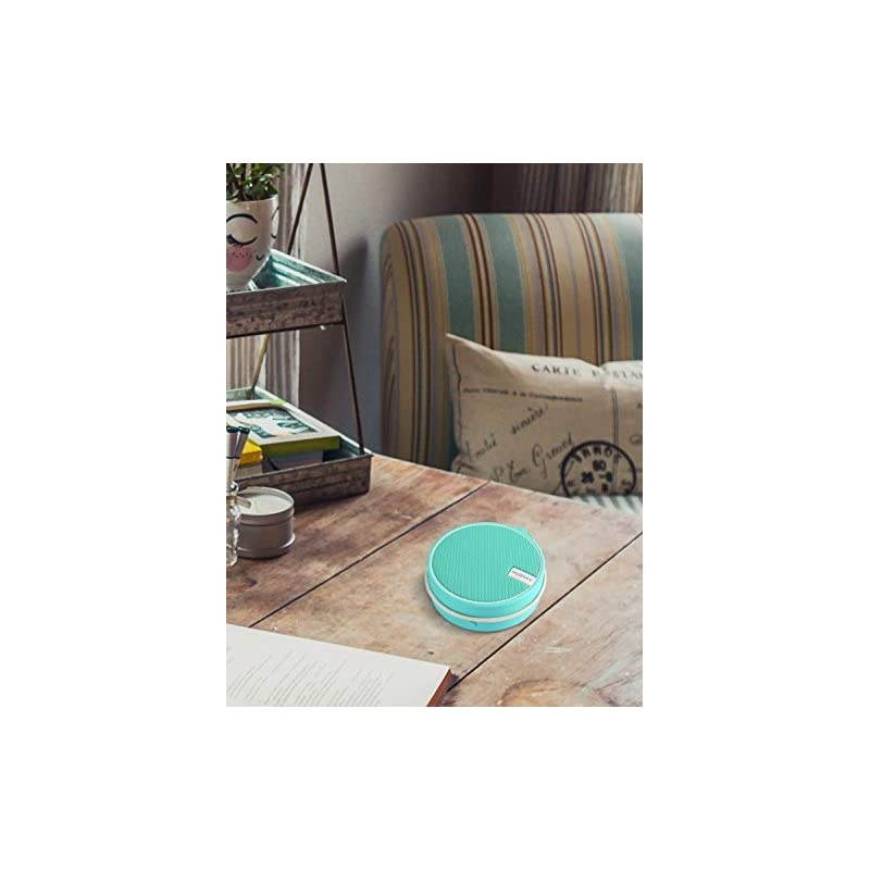 IPX7 Waterproof Shower Bluetooth Speaker Portable Wireless Outdoor Speaker with HD Sound Support TF Card Suction Cup for Home Pool Beach Boating Hiking 12H Playtime Mint