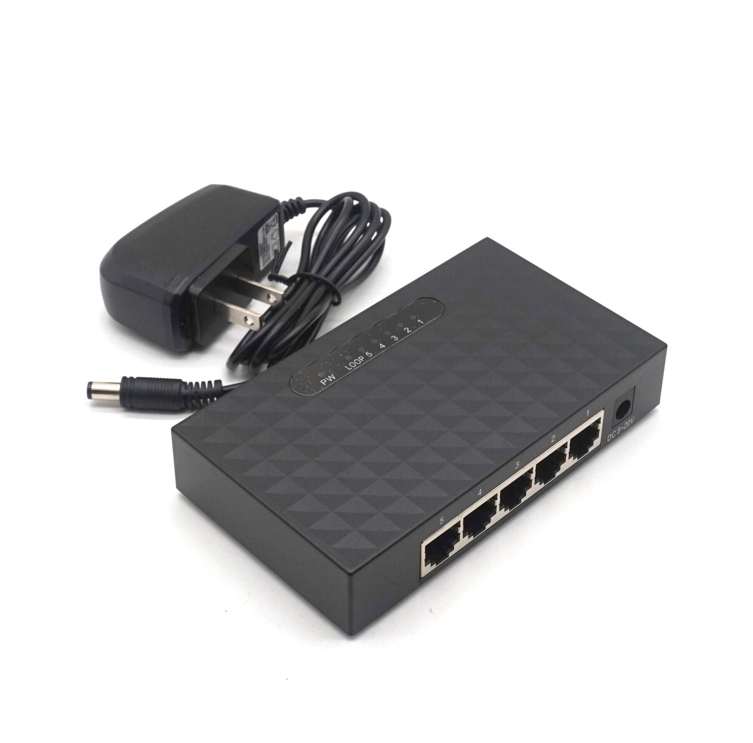 Weastlinks 5 Port Gigabit Switch Ethernet Smart Switcher High Performance 1000Mbps Ethernet Network Switch RJ45 Hub Internet Splitter