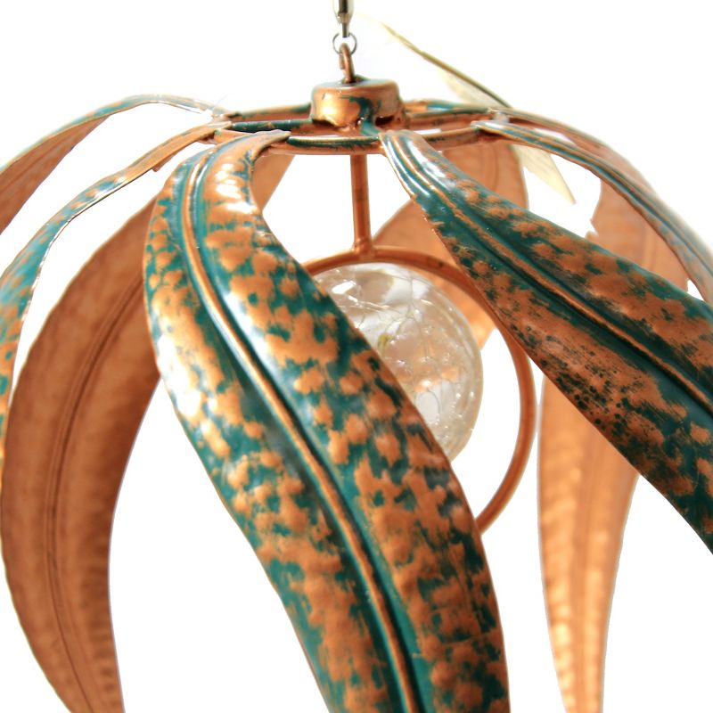 Home & Garden 8.25" Flame Solar Wind Spinner Hanging Regal Art & Gift  -  Wind Spinners