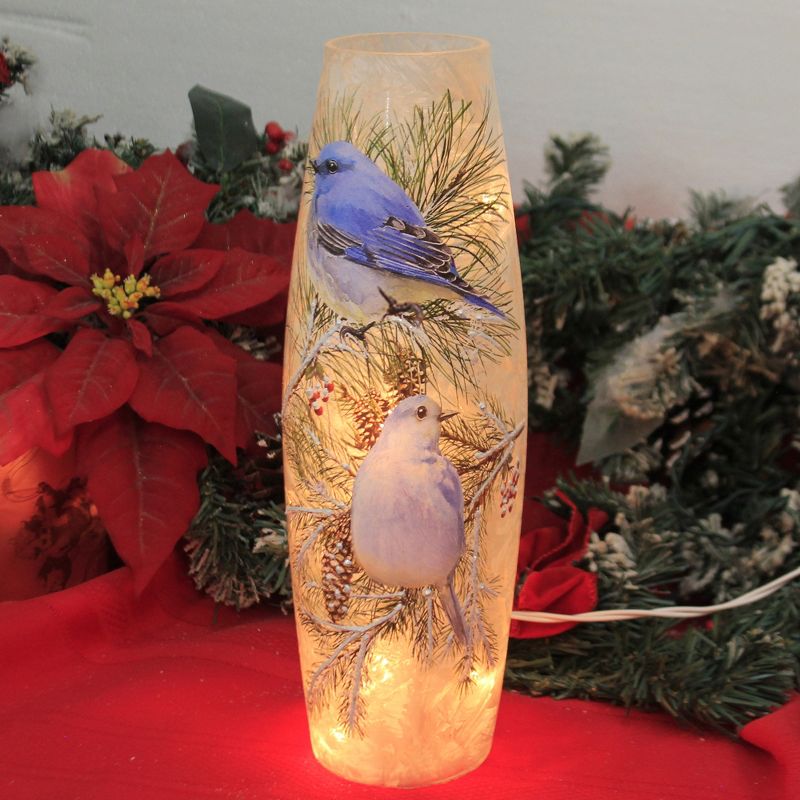 Stony Creek 11.75" Winter Bluebird Large Vase Pre-Lit Electric Winter  -  Novelty Sculpture Lights