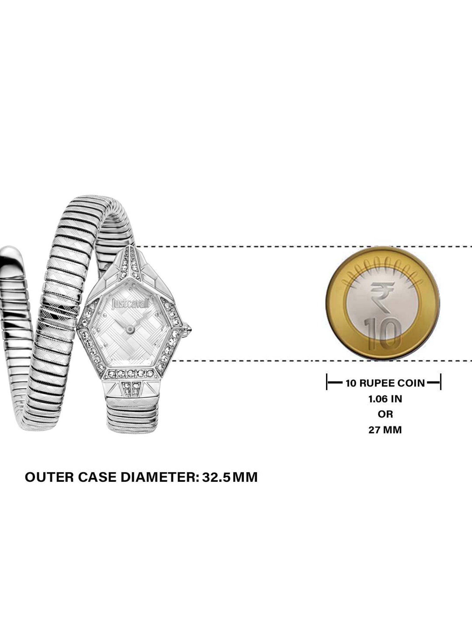 JUST CAVALLI JC1L303M0015 Ornato Snake Analog Watch for Women