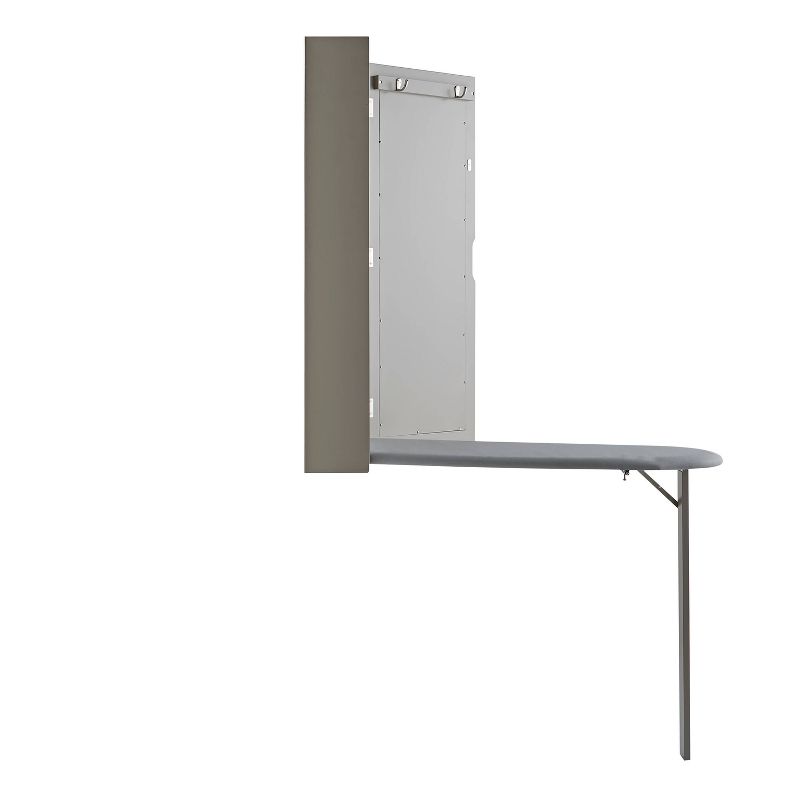 Wren Wall Mount Ironing Center Gray - Aiden Lane