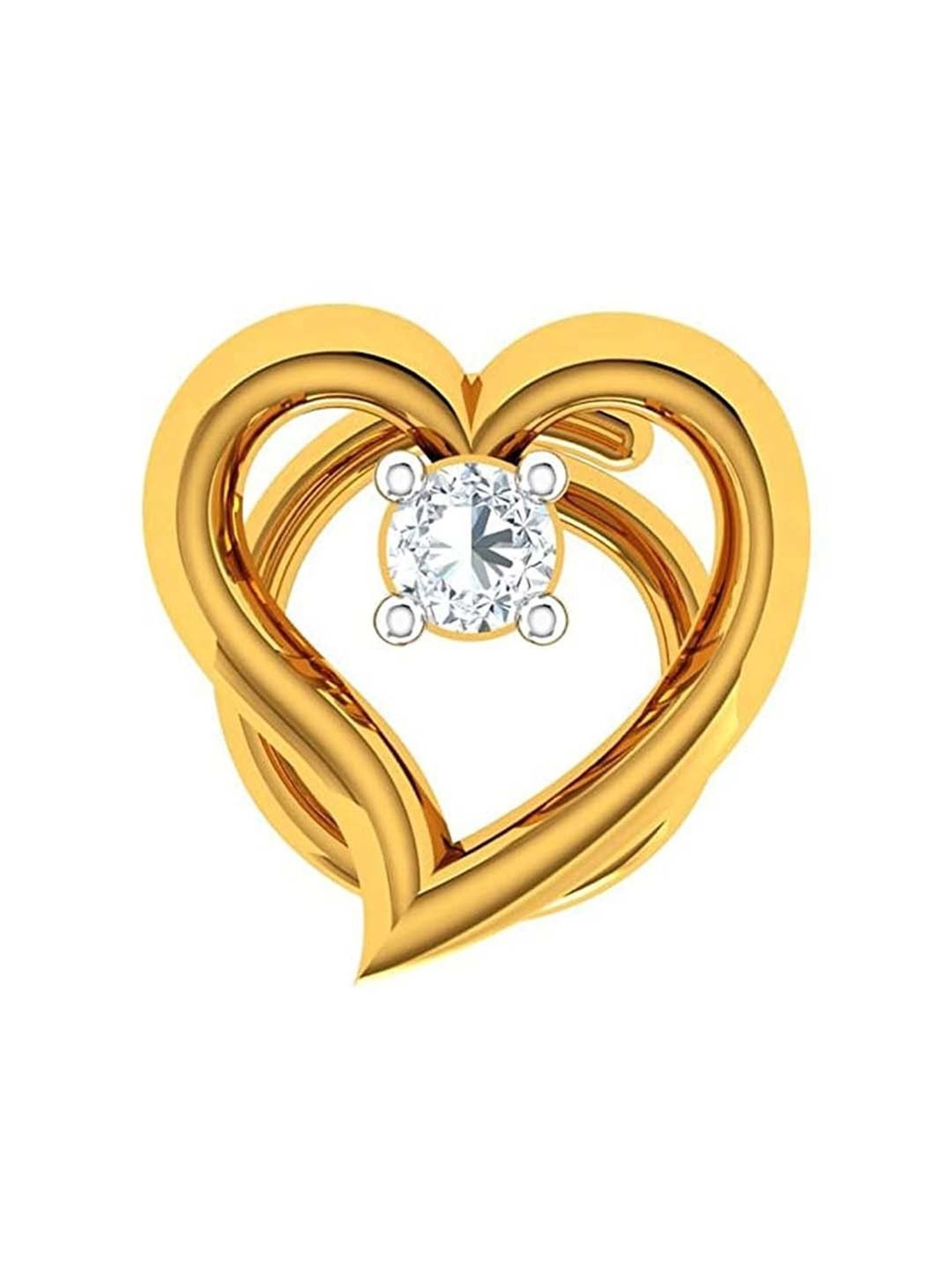 P.C. Chandra Jewellers 22k Gold Yellow Nosepin