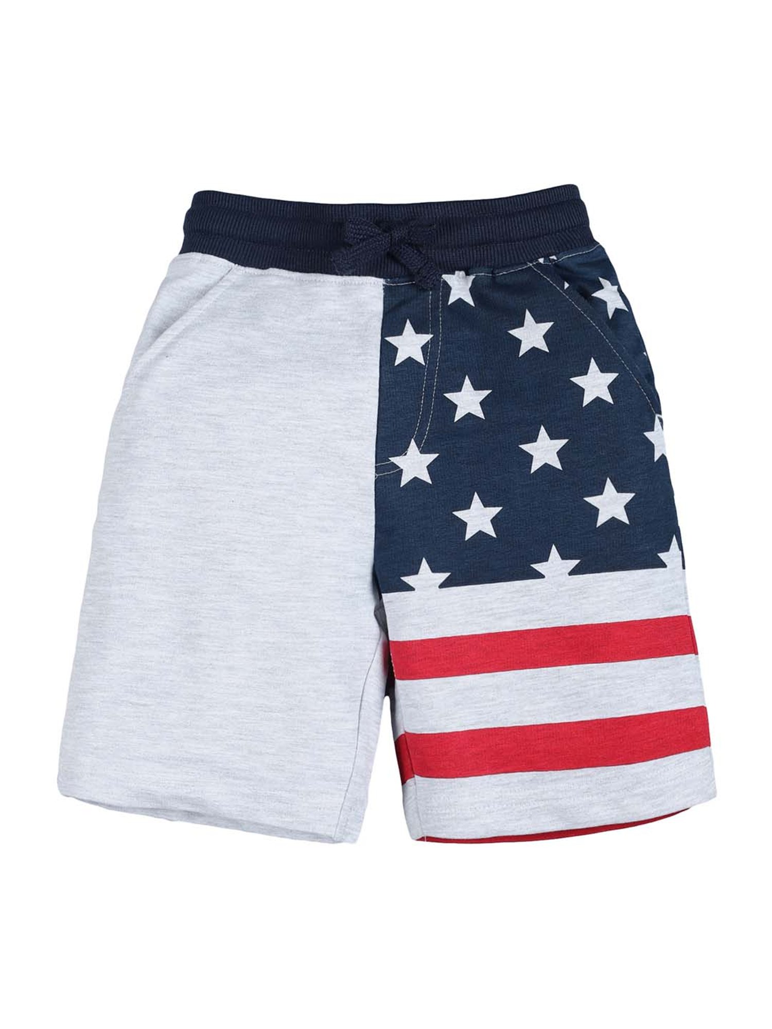 Plum Tree Kids Red & Grey Cotton Printed T-Shirts & Short Set